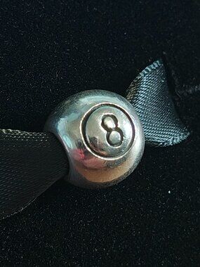Authentic Pandora Eight Ball Charm – 790159 Sterling Silver (Retired)